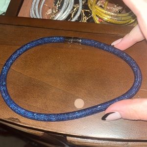 Swarovski mesh choker necklace
